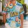 Colorful Bingo Numbers and Tropical Island Icons for Summer Game Nights and Vacations Hawaiian Shirt - 1