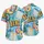 Colorful Bingo Numbers and Tropical Island Icons for Summer Game Nights and Vacations Hawaiian Shirt - 5