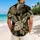 Ivory Tropical Palm Fronds for Resort Holidays and Coastal Weekend Style for Men Hawaiian Shirt - 2