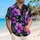 Purple Hibiscus And Lush Greenery For Tropical Couple Beach Getaways And Vacations Hawaiian Shirt - 6