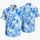 Blue Botanical Golf Couple Outfit for Elegant Resort Days and Country Club Getaways Hawaiian Shirt - 5