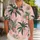 Pink Palm Coconut Leaf Motif for Relaxed Resort Vacations, Beach Days, and Island Getaways Hawaiian Shirt - 1