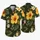 Golden Hibiscus And Palm Botanicals For Beach Getaways And Matching Couple Vacations Hawaiian Shirt - 5