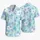 Mint Blossom Couple Beachwear for Tropical Vacations and Honeymoons His and Hers Hawaiian Shirt - 5