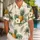 Pineapple Palm Escape for Sunny Resort Getaways and Island Vacation Style Lovers Hawaiian Shirt - 1