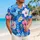 Blue Hibiscus Floral Resort Couple Look for Beach Vacations, Cruises, and Island Getaways Hawaiian Shirt - 6