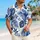 Navy Tropical Leaf Family Matching Vacation Outfits for Beach Holidays and Resorts Hawaiian Shirt - 6