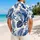 Navy Tropical Leaf Family Matching Vacation Outfits for Beach Holidays and Resorts Hawaiian Shirt - 2