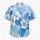 Blue Floral Coastal Escape for Couples, Resort Travel Style for Him and Her Together Hawaiian Shirt - 7