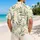Green Botanical Leaf Motif for Resort Getaways and Garden Brunches, Women’s Style Hawaiian Shirt - 2