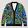 Vibrant Colorful Psychedelic Swirls and Geometric Shapes for Everyday Layering Women All-over Print Knitted Cardigan - 1