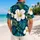 Navy Hibiscus Family Florals for Tropical Vacations, Cruises, and Resort Getaways Together Hawaiian Shirt - 2