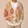 Terracotta Daisy Floral Layers for Relaxed Bohemian Weekends and Everyday Wear Looks All-over Print Knitted Cardigan - 6