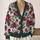Classic Red Rose Floral Botanical Style for Everyday Layering and Special Occasions Wear All-over Print Knitted Cardigan - 2