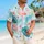 Flamingo Monstera Tropical Father Son Resort Outfit for Father's Day Beach Vacations Hawaiian Shirt - 6