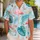 Flamingo Monstera Tropical Father Son Resort Outfit for Father's Day Beach Vacations Hawaiian Shirt - 1