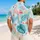Flamingo Monstera Tropical Father Son Resort Outfit for Father's Day Beach Vacations Hawaiian Shirt - 2