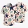 Navy Red Star Motifs for Matching Father Son Vacation Outfits and Family Holidays Hawaiian Shirt - 5
