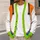 Goofy Halloween Costume Colorblock Style for Spooky Season Parties and Character Fans All-over Print Knitted Cardigan - 5