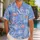 Pink Flamingo Palm Leaf Scene for Matching Father Son Vacation Weekend Outfits Together Hawaiian Shirt - 1