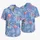 Pink Flamingo Palm Leaf Scene for Matching Father Son Vacation Weekend Outfits Together Hawaiian Shirt - 5