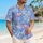 Pink Flamingo Palm Leaf Scene for Matching Father Son Vacation Weekend Outfits Together Hawaiian Shirt - 6