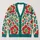 Red Floral Folk Motifs for Spring Layering And Everyday Outings for Women And Teens All-over Print Knitted Cardigan - 1
