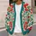 Red Floral Folk Motifs for Spring Layering And Everyday Outings for Women And Teens All-over Print Knitted Cardigan - 5