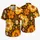 Retro Orange Daisy Garden for Beach Vacations and Disco Weekends, Men's Resort Style Hawaiian Shirt - 5