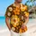 Retro Orange Daisy Garden for Beach Vacations and Disco Weekends, Men's Resort Style Hawaiian Shirt - 6