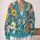 Colorful Wildflower Meadow for Spring Layering and Everyday Women’s Casual Style All-over Print Knitted Cardigan - 2