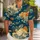 Navy Cloud Motif Resort Style for Summer Evenings and Island Getaways for Modern Men Hawaiian Shirt - 1