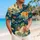 Navy Cloud Motif Resort Style for Summer Evenings and Island Getaways for Modern Men Hawaiian Shirt - 6