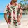 Red Green Holly Snowflake Holiday Style for Winter Gatherings and Festive Menswear Hawaiian Shirt - 6