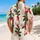 Red Green Holly Snowflake Holiday Style for Winter Gatherings and Festive Menswear Hawaiian Shirt - 2