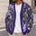 Purple Wildflower Meadow With Painterly Blooms For Relaxed Autumn Weekend Layering All-over Print Knitted Cardigan - 5