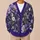 Purple Wildflower Meadow With Painterly Blooms For Relaxed Autumn Weekend Layering All-over Print Knitted Cardigan - 6