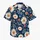 Cream Daisy Blossoms with Navy Foliage for Resort Vacations, Cruises, and Summer Getaways Hawaiian Shirt - 7