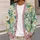 Daisy Bow Floral Ribbon Garden Style for Casual Layering and Weekend Outings All Seasons All-over Print Knitted Cardigan - 5