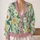 Daisy Bow Floral Ribbon Garden Style for Casual Layering and Weekend Outings All Seasons All-over Print Knitted Cardigan - 2