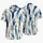 Navy Indigo Vertical Brushstrokes for Coastal Vacations and Weekend Resort Wear Hawaiian Shirt - 5