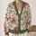 Red Berry Winter Floral Holiday Layering Style for Women, Cozy Seasonal Gathering Wear and Gifting All-over Print Knitted Cardigan - 2