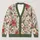 Red Berry Winter Floral Holiday Layering Style for Women, Cozy Seasonal Gathering Wear and Gifting All-over Print Knitted Cardigan - 1