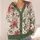 Red Berry Winter Floral Holiday Layering Style for Women, Cozy Seasonal Gathering Wear and Gifting All-over Print Knitted Cardigan - 4