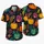 Jack-O'-Lantern Bats and Tropical Night Shapes for Halloween Festivities for Adults Hawaiian Shirt - 5