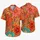 Retro Floral Burst in Coral and Teal for Resort Getaways and Weekend Street Style Hawaiian Shirt - 5