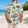 Vintage Cars Palm Trees And Blue Hibiscus For Tropical Vacation Summer Getaway Style Hawaiian Shirt - 2