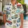 Vintage Cars Palm Trees And Blue Hibiscus For Tropical Vacation Summer Getaway Style Hawaiian Shirt - 1