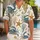 Blue Crab Seahorse Coral Beach Style for Coastal Vacations and Island Resort Getaways Hawaiian Shirt - 1