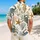 Blue Crab Seahorse Coral Beach Style for Coastal Vacations and Island Resort Getaways Hawaiian Shirt - 2
